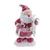 Santa w/Candy Cane (Set of 2) 9"H Resin