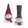 Snowman (Set of 2) 12"H Resin