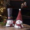 Snowman (Set of 2) 12"H Resin