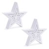 Triple Star Puzzle (Set of 2) 8"H MDF