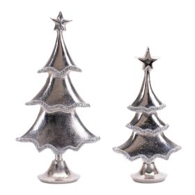 Tree (Set of 2) 11"H, 14"H Aluminum