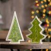 Tree (Set of 2) 10"H, 12"H Resin