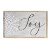 Joy Plaque (Set of 2) 21"L x 13"H MDF/Wood