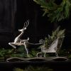 Reindeer w/Sleigh 25.5"L x 17"H Iron