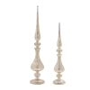 Finial (Set of 2) 16"H, 20"H Glass