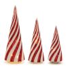 LED Tree (Set of 3) 8.5"H, 10.5"H, 13"H Glass 3 AA Batteries Not Included