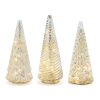 LED Tree (Set of 3) 12"H Glass 3 AA Batteries Not Included