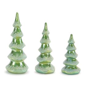 Tree (Set of 3) 8"H, 10"H, 12"H Glass
