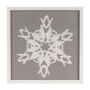 Snowflake Plaque (Set of 2) 12"SQ Wood/Glass