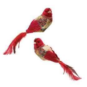 Bird (Set of 4) 13.25"L x 5"H Foam/Fabric