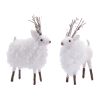 Reindeer (Set of 6) 7"L x 9"H Foam/Faux Fur
