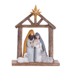 Nativity 10"H Resin