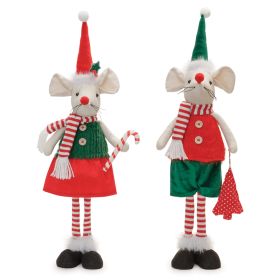 Boy and Girl Mouse (Set of 2) 24"H Polyester