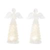 LED Angel (Set of 2) 9.5"H Resin 3 AAA Batteries, Not Included