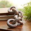 Chain Link Decor 11"L Sandstone