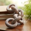 Chain Link Decor 11"L Sandstone