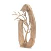 Branch in Wood 12"L x 20"H Wood/Aluminum