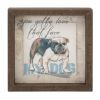 Framed Dog Print (Set of 6) 6"SQ Wood/MDF