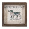 Framed Dog Print (Set of 6) 6"SQ Wood/MDF