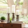 Candle Holder (Set of 3) 6"H, 8"H, 10"H Iron