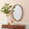 Wall Mirror 23"L x 30"H Metal/Glass