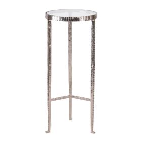 Accent Table 10"D x 24"H Iron/Glass