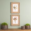Protea Print (Set of 2) 13.5"L x 17"H Wood/MDF