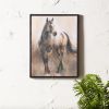 Horse Print 18"L x 24"H Canvas/Wood