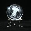 1pc Crystal Ball Art Decoration; Decoration Craft; Crystal Ball Valentine's Day Gifts Birthday Gifts - Jellyfish - Silver