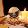 1pc Crystal Ball Art Decoration; Decoration Craft; Crystal Ball Valentine's Day Gifts Birthday Gifts - Jellyfish - Gold