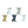 5pcs Cat Ornaments; Funny Cat Pen Holder; Toy; Gift; Home Decorations - 5 Packs To Lift Cats
