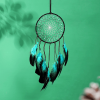 1pc Feather Dream Catcher For Bedroom; Patterned Decor Hollow Boho Wall Hanging; Handmade Dreamcatcher; Home Decor - A