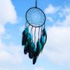 1pc Feather Dream Catcher For Bedroom; Patterned Decor Hollow Boho Wall Hanging; Handmade Dreamcatcher; Home Decor - A