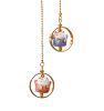 Luck Cat Car Charm Hanging Pendant Ornament Meaning Good Luck and Fortune, Pink Blue - Default