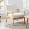 Bahamas 25" Beige Linen Fabric Chair - as Pic