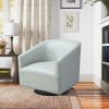 Garland Dove Grey Wood Base Swivel Chair - as Pic