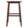 Katashi Fan Shape Bar Stool; Walnut