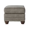 Leinster Faux Leather Upholstered Nailhead Ottoman