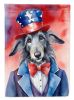 Scottish Deerhound Patriotic American Garden Flag Mailbox Flag Decorative Yard Flag Banner Outside Patio Artwork Yard Flower Beds, Garden Size