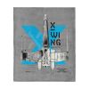 Star Wars Classic X-Wing Blue Print Silk Touch Throw Blanket 40 x 50 inches