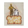 Star Wars Classic Retro C-3PO & R2-D2 Silk Touch Throw Blanket 40 x 50 inches