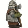 1pc Viking Victor Norse Gnome Statue, Viking Garden Gnome Figurines With Axe, Dwarf Ornaments For Indoor Outdoor Home Yard - Large Axes