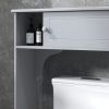 kleankin Over the Toilet Storage Cabinet w/ Adjustable Shelves, Toilet Rack
