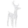 Reindeers & Sleigh Christmas Decoration 160 LEDs 51.2" Acrylic - Blue