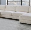 Living Room Furniture Armless Chair Beige Wide-Welt Corduroy 1pc Armless Chair Soft Cushion Wood Legs - as Pic