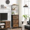 Freestanding Vertical 3 Drawer Dresser with 3 Shelves