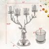 Holiday Decor Reindeer Candle Holder for Christmas Ornament
