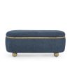 Storage Ottoman Bench, Upholstered End of Bed Ottoman Bench with Storage and Seating, Large Blanket Storage Bench for Foot Rest in Bedroom