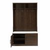 Wood Coat Rack, Storage Shoe Cabinet, with Clothes Hook, with Sponge Pad Product, Multiple Storage Racks, bedroom, porch wardrobe storage rack