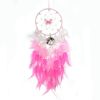4pc; Fairy Butterfly Dream Catcher Gradient Color Crystal Stone Life Tree Feather Wind Chime Ornament Home Shop Decoration Pendant Finished Product Wi